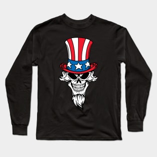 Patriot Honest Abe American Top Hat Long Sleeve T-Shirt